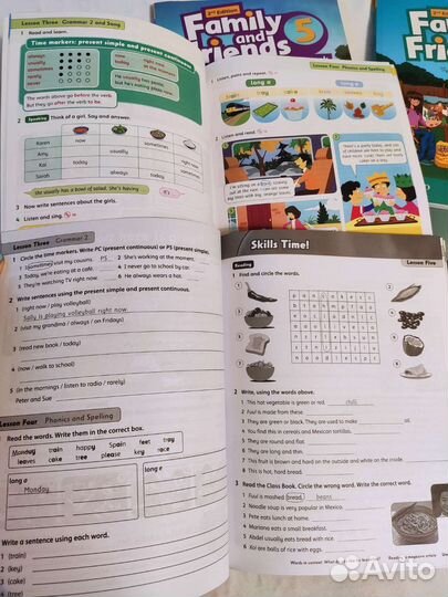 Family and friends starter, 3, 4, 5, 6