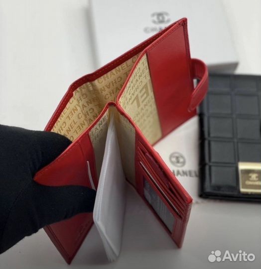 Обложка на автодокументы и паспорт Chanel кожа