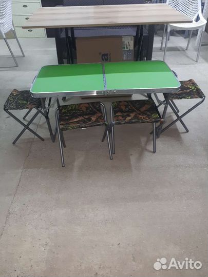 Набор пикник новый Ника Ижевск стол+4стула