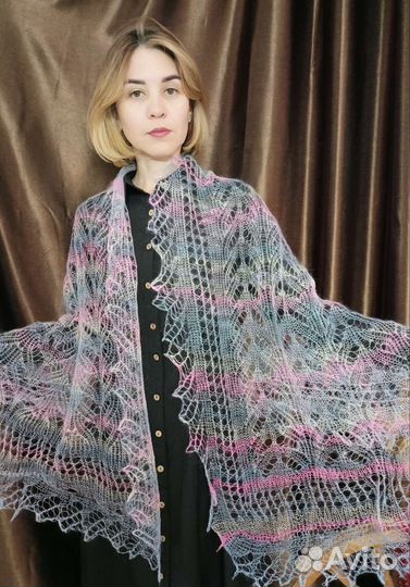 Палантин пуховый