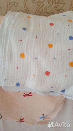 Пеленки из муслина двухслойние