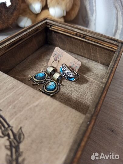 Коробка подарочная деревянная Звезда