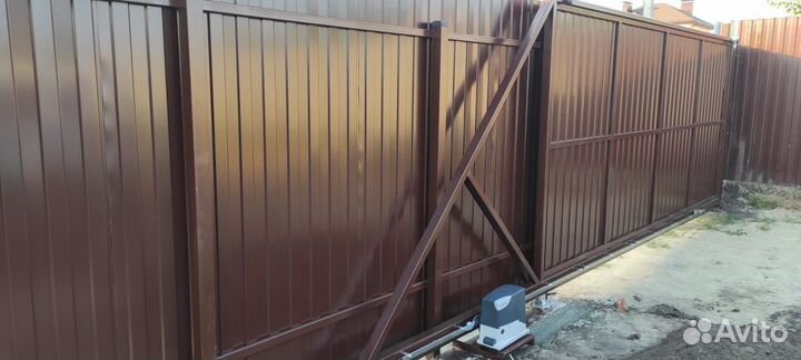 Бюджетный забор 20 м с воротами - под ключ