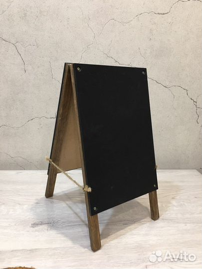 Настольный мини-штендер из меловой доски