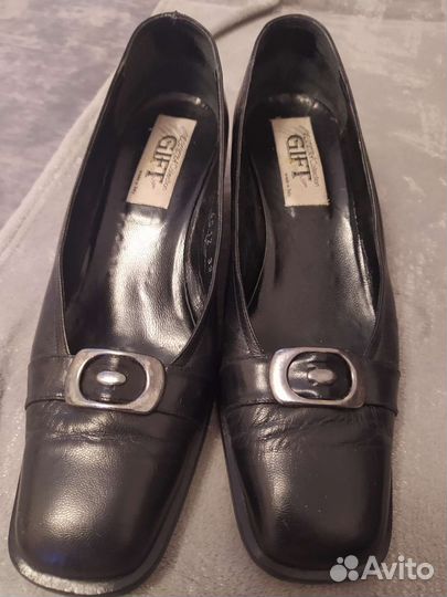 Туфли женские 39 размер натуральная кожа черные