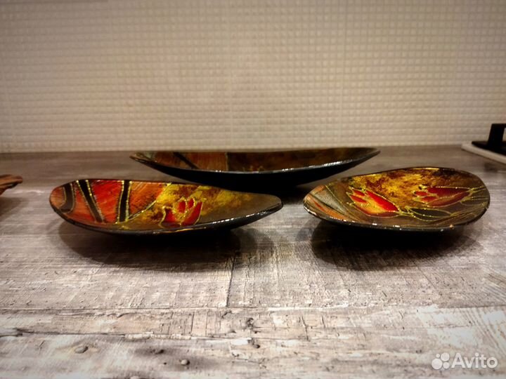 Новый набор декоративных тарелок Zibo Golden