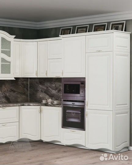 Кухня в эмали белая