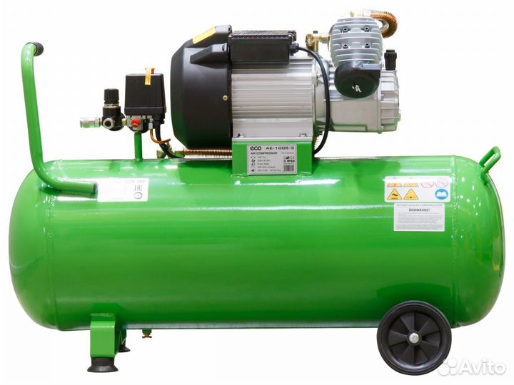 Компрессор ECO масляный, ресив. 100 л