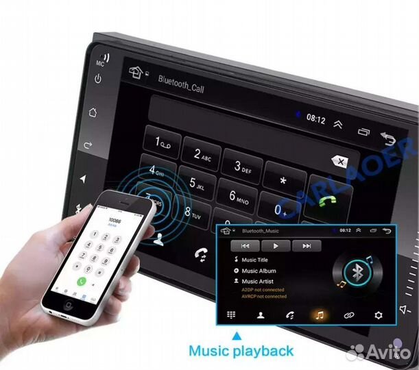 Магнитола Андроид. Toyota 200/100mm. 1/16 Память