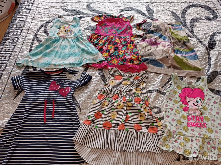 Вещи пакетом на девочку от 98 до 116