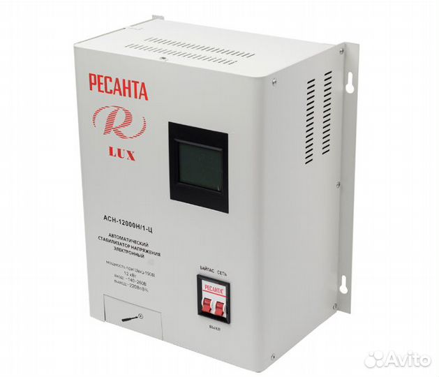 Стабилизатор Ресанта асн-12000 Н/1-Ц Lux