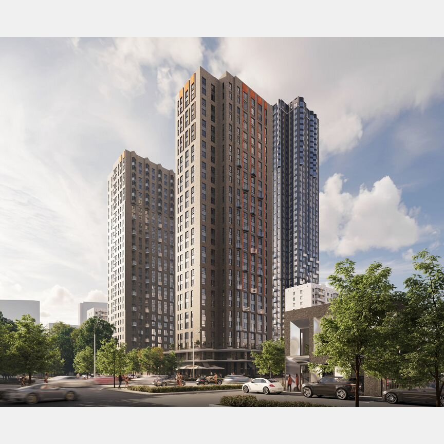 Квартира-студия, 43,8 м², 39/47 эт.