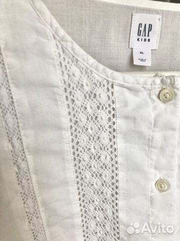 Блузка белая GAP (xl) 12-13 лет