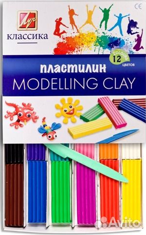 Пластилин Классика 12 цветов 240 гр Луч 331-08