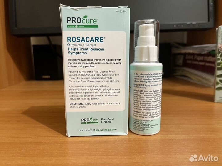 Крем для лица при розацеа Procure Rosacare iherb