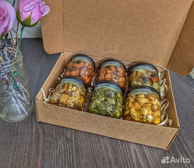 Подарочный набор Орехи в меду