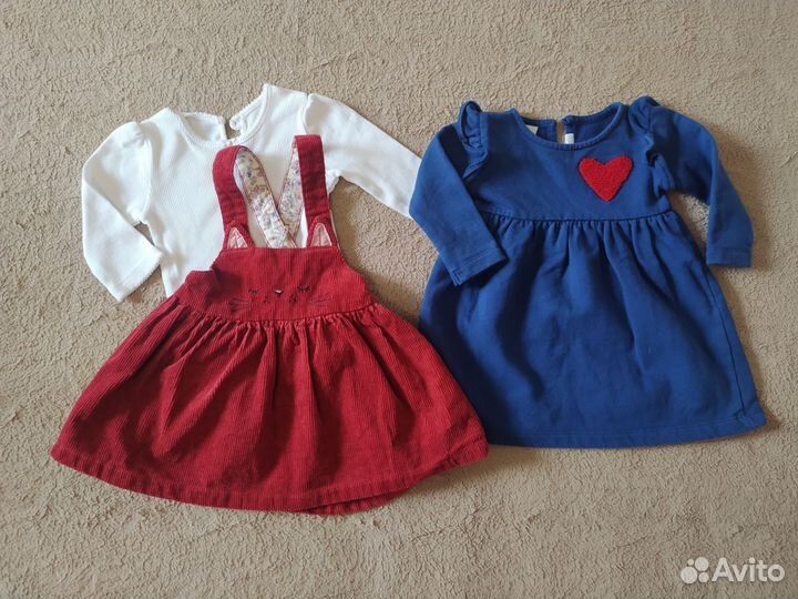 Пакет фирменной одежды на девочку 62 68 см Next