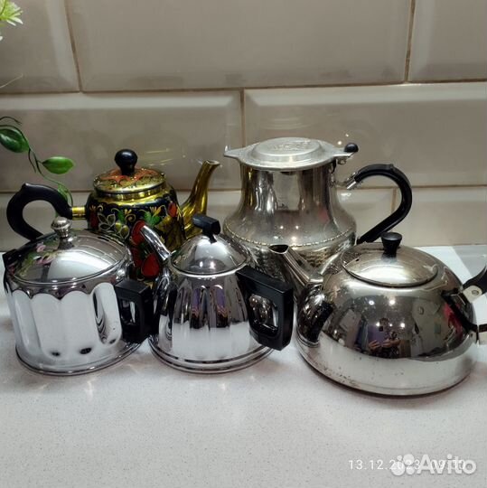 Заварочный чайник Кольчугино мельхиор. СССР