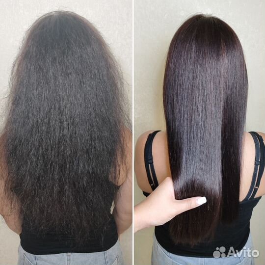 Кератиновое выпрямление ботокс волос нанопластика