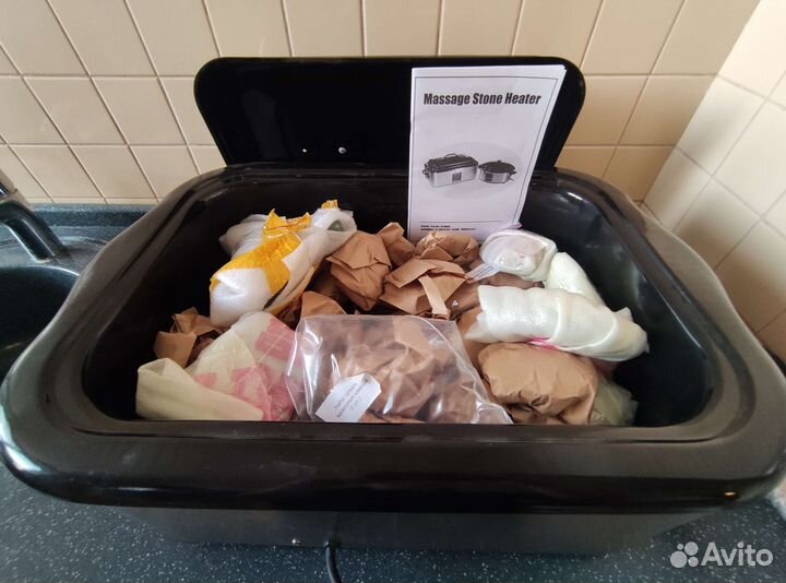 Нагреватель для массажных камней и камни