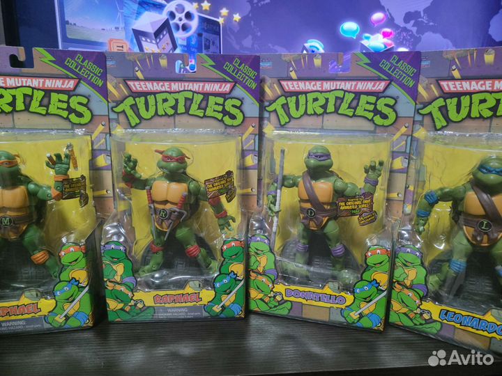 Фигурки Черепашка-ниндзя по мультфильму 1988