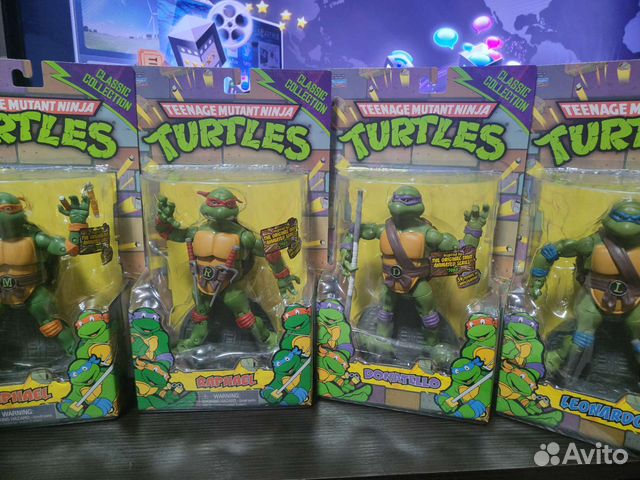 Фигурки Черепашка-ниндзя по мультфильму 1988