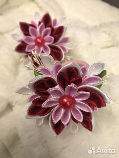 Заколка резинки для волос ручной работы