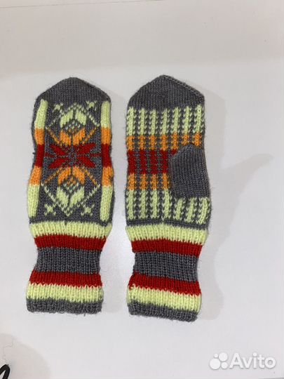 Варежки вязаные