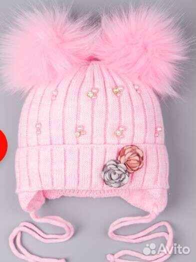 Комплект шапка и шарф для девочки