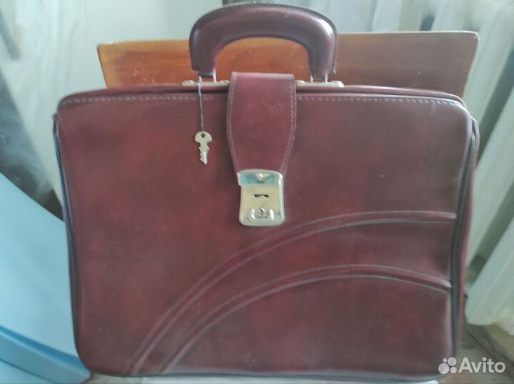 Мужской кожаный портфель СССР