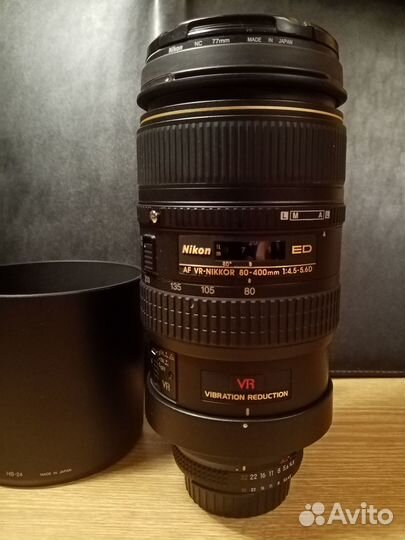 Объектив Nikon AF VR-Nikkor ED 80-400 f/4.5-5.6 D