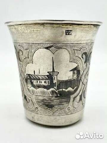 Царская серебряная стопка - киддушный стакан 1862г
