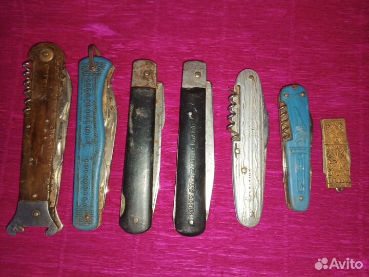Складные перочинные ножи и открывалки СССР