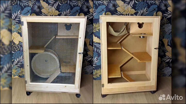 Клетка витрина для крыс, грызунов, шиншилл