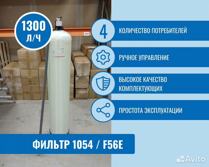 Фильтр для обезжелезивания воды со склада 1054/F56