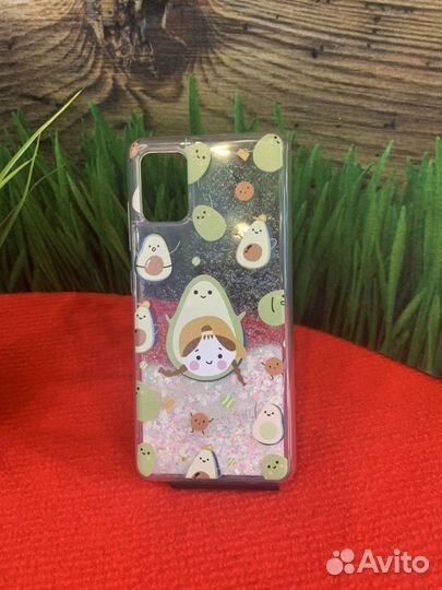 Чехол бампер Samsung A51 akvarium переливающийся