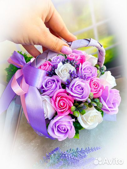 Букет из мыла. Букет из мыльных роз