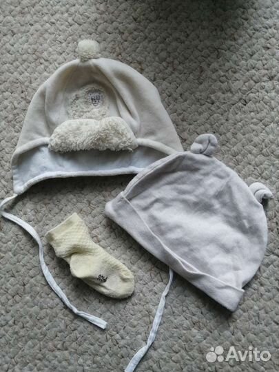 Носочки новые и б/у, шапочки