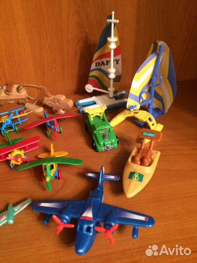 Киндер 90-е Транспорт самолёт сборки 100шт
