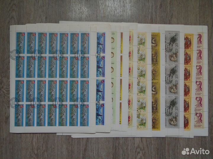 Марки СССР, Вьетнама, Гвинеи. Более 150 листов