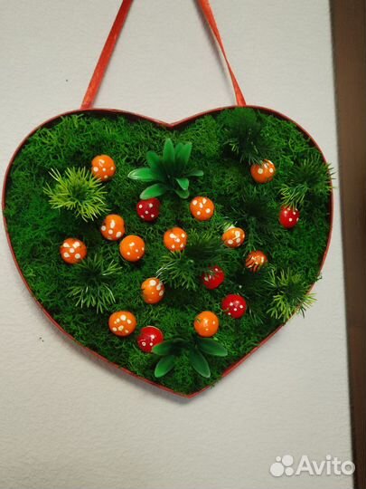 Панно со стабилизированным мхом