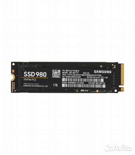 1 тб SSD M.2 накопитель Samsung 980 (MZ-V8V1T0BW)