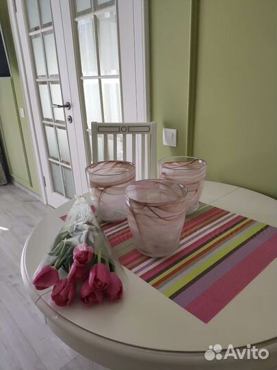 Цветочное кашпо стекло