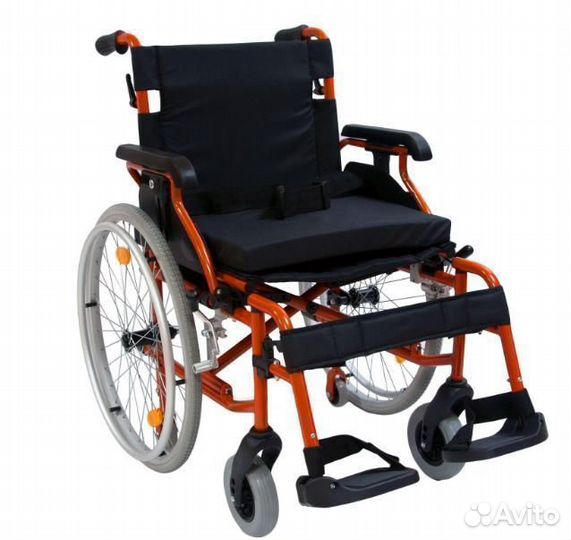 Коляска инвалидная с транзитными колёсами 514A-1
