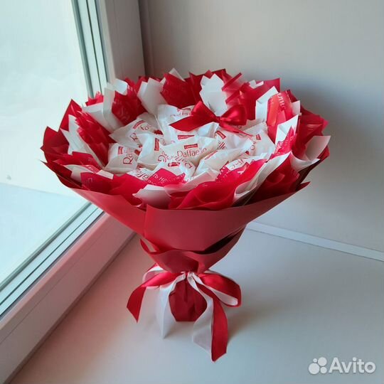 Съедобные букеты из конфет рафаэлло, сладкий букет