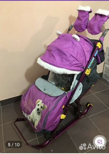 Детские санки коляска