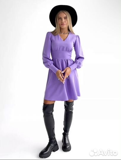 Платье сиреневое 42р-р