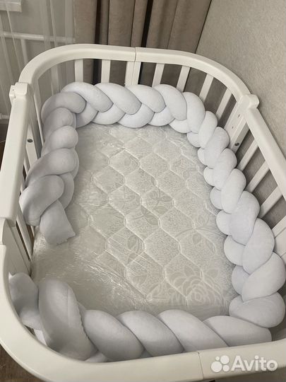 Бортик коса в кроватку