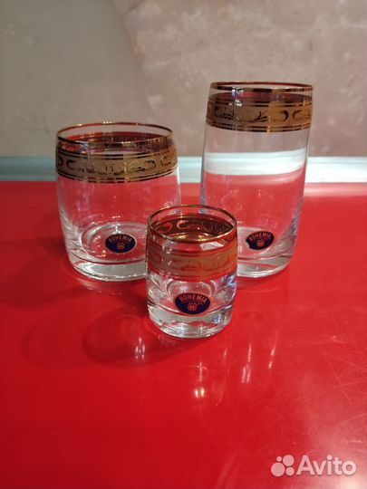 Набор стаканов Богемия (Bohemia),стакан cinzano