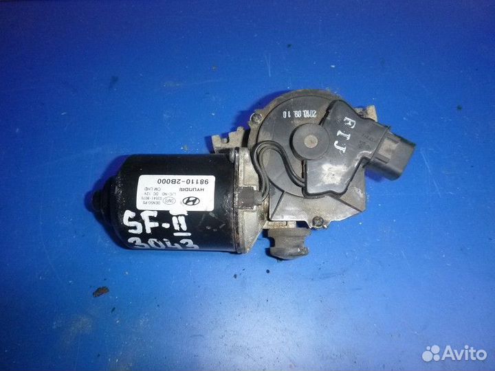 Моторчик стеклоочистителя передний hyundai santa F